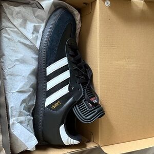 Adidas Samba Black White Gold Sneakers